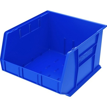 Akro-Mils Storage Bin, Plastic, Blue, 11 in H, 16-1/2 in W, 18 in L AKM30270B